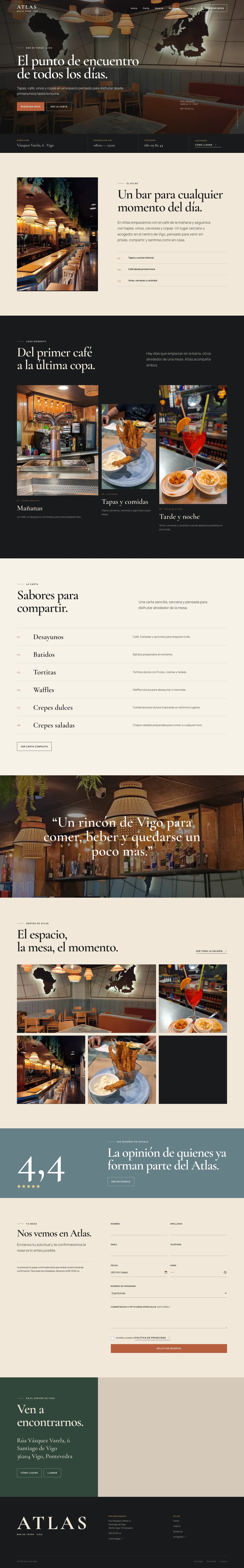Captura completa del sitio web Nuevo Bar Atlas